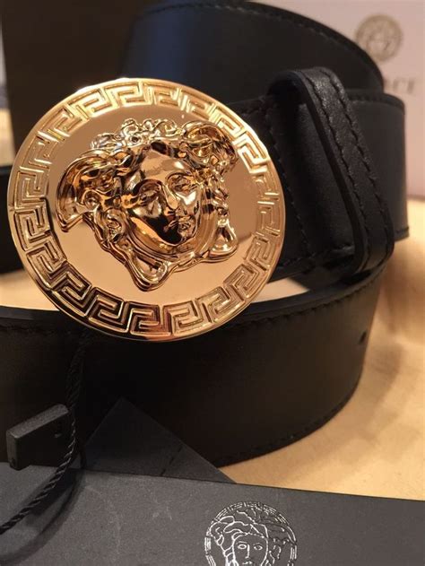 versace collectionsquare buckle belt|authentic versace belt.